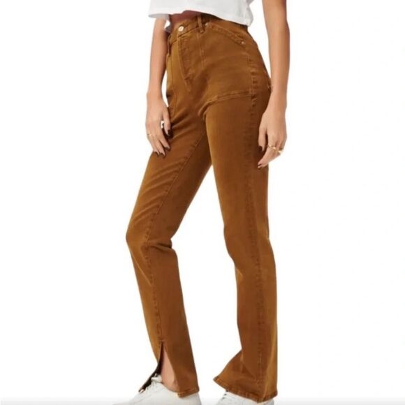 NWT Good American Jeans Vintage Inspired Brown Size 26 - Picture 3 of 13